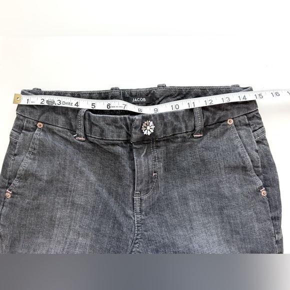 Jacob Black Flare Wide Leg Jeans - size 5/6 - Picture 8 of 8